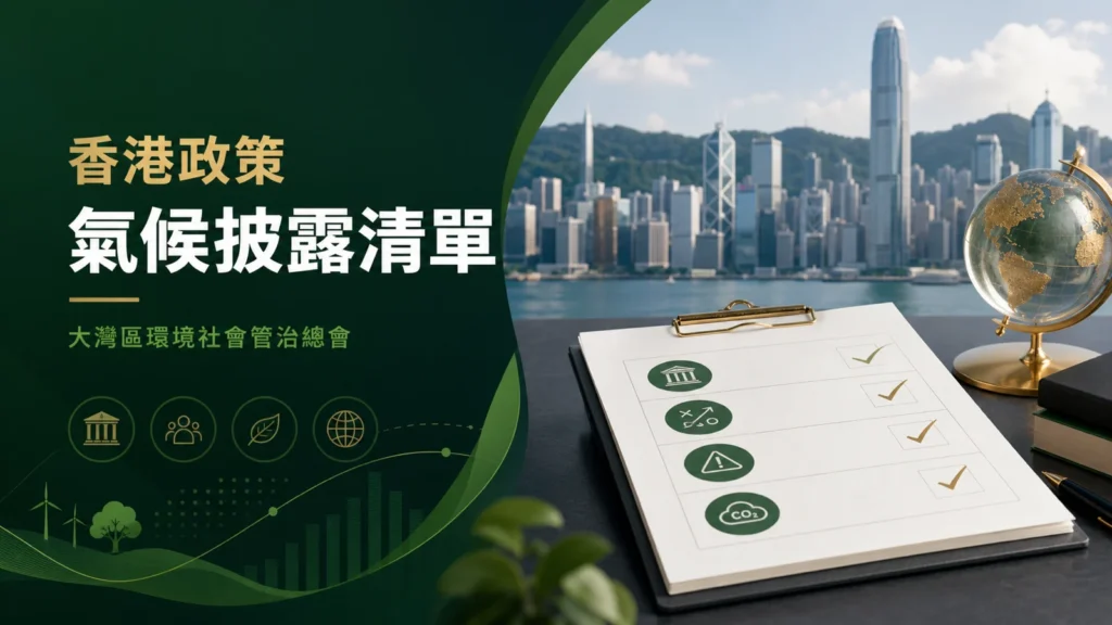 香港上市公司氣候披露準備清單