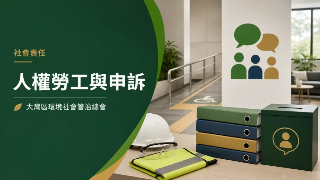 ESG社會責任的人權勞工與申訴機制